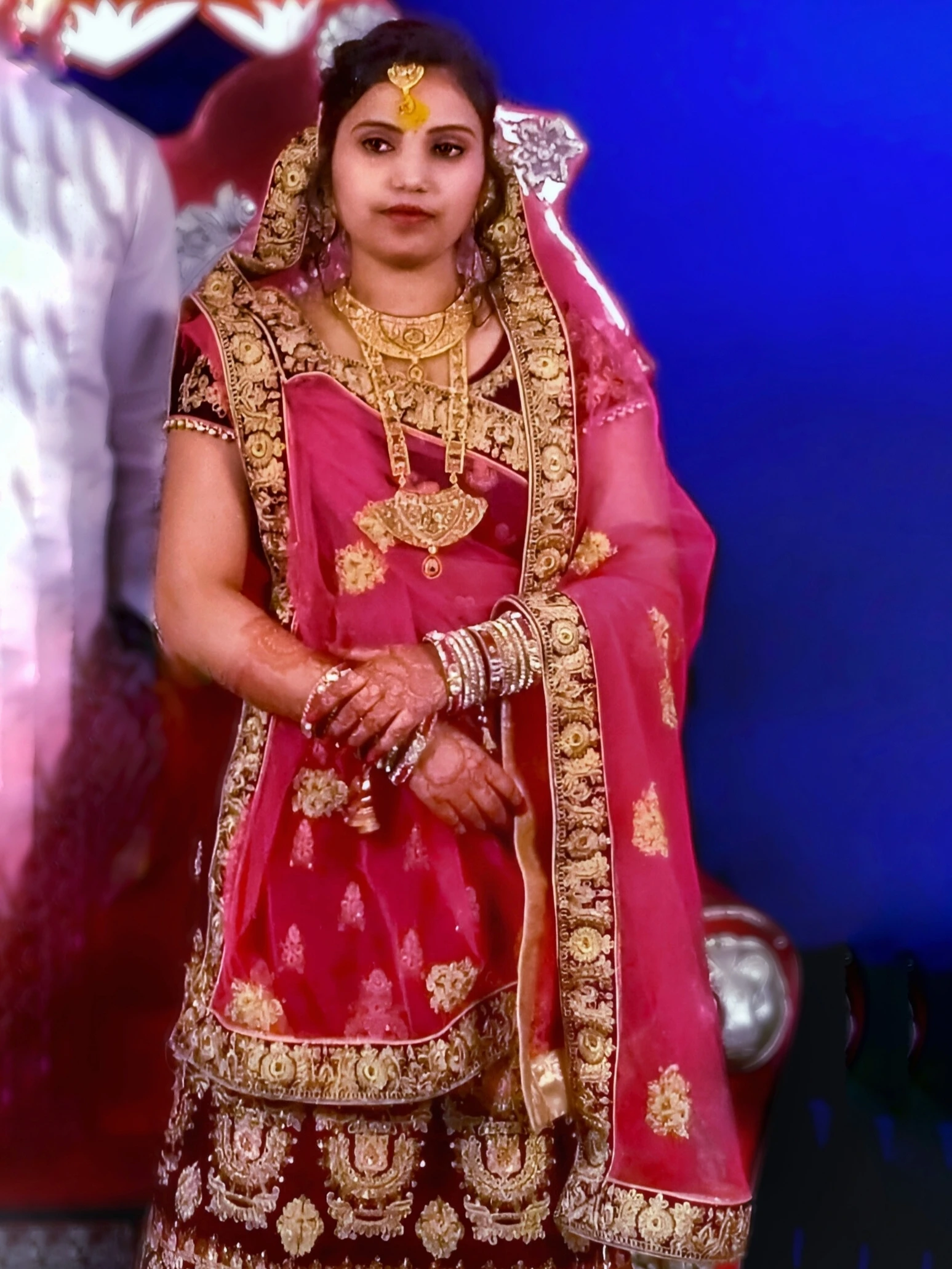Bridal makeup by Sony Beauty Parlour in Koderma – soft pink traditional look